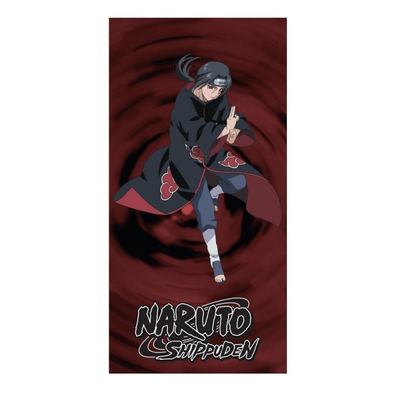 Serviette de plage ou Drap de bain NARUTO SHIPPUDEN - 70x140 cm - Itachi Uchiha