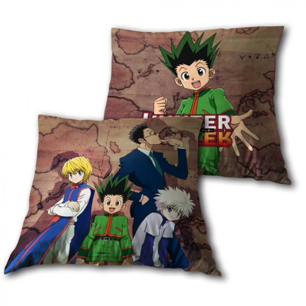 Coussin HUNTER X HUNTER 35x35 cm oreiller pour canapé chambre salon hnter