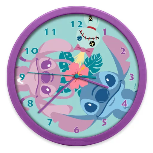 Horloge murale - LILO ET STITCH - 25cm - Décoration chambre enfant disney