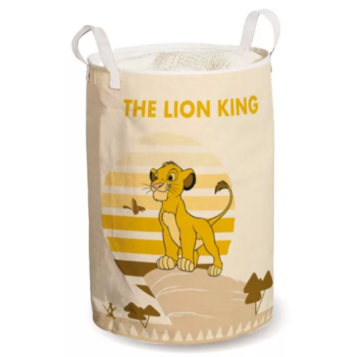 Panier à linge Simba - La magie du Roi Lion, 52x30 cm en polyester, double doublure pour un style et une fonctionnalité irrésistibles dans la chambre de votre enfant.