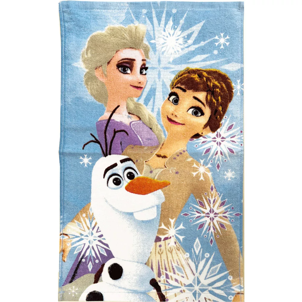 Serviette enfant 30 x 50 cm LA REINE DES NEIGES Disney mains visage 100% Coton