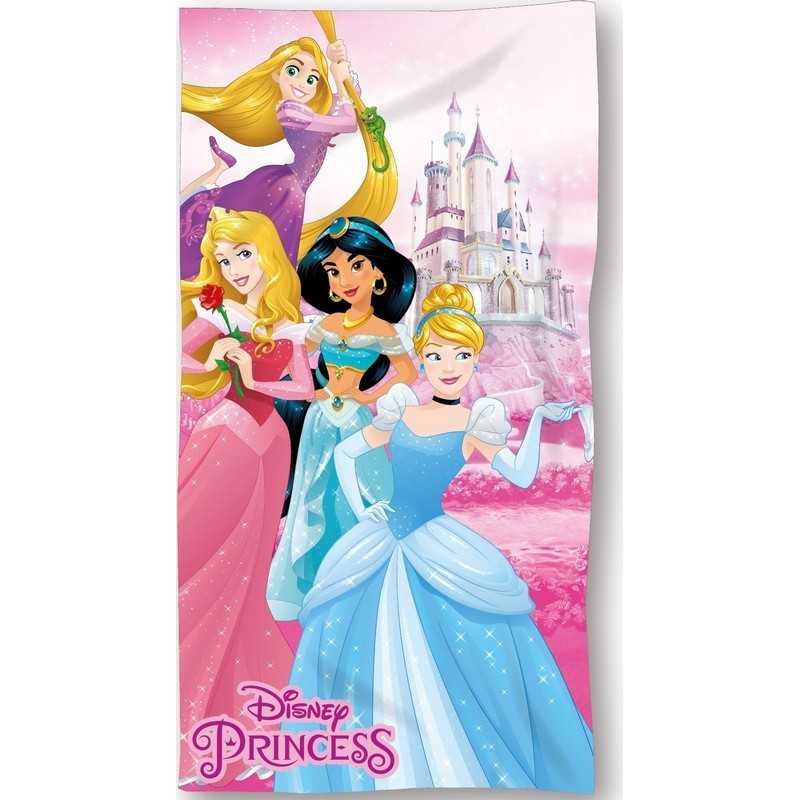 Serviette de plage ou Drap de bain DISNEY PRINCESSES - 70x140 cm (Séchage Rapide) Raiponce Aurore