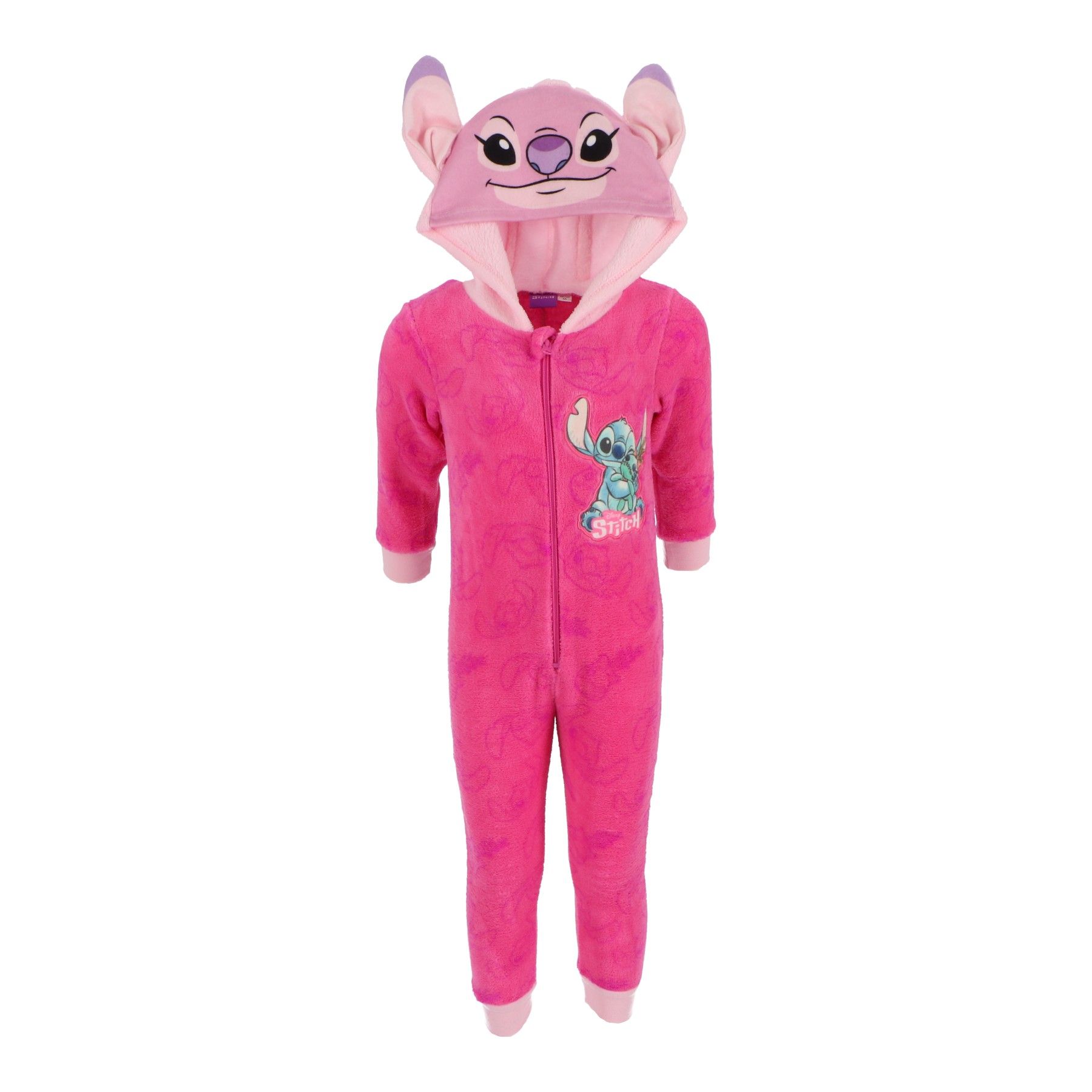 Pyjama Combinaison Polaire Disney Angel LILO ET STITCH grenouillère fille - Taille 3/4 ans 98/104 cm - Licence Officielle
