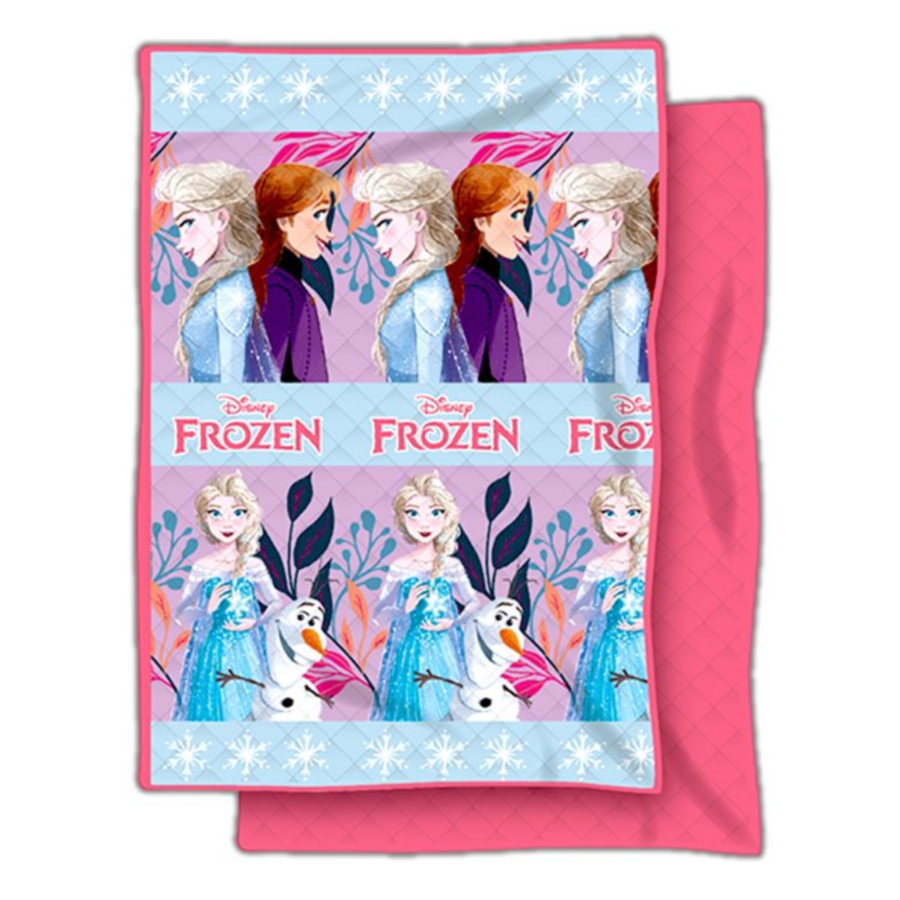 Couette d'été imprimée et matelassée - Couvre-lit LA REINE DES NEIGES 150x250cm FROZEN disney