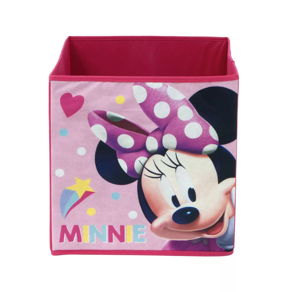 Coffre de rangement à jouets Disney MINNIE MOUSE chambre enfant - Boîte Cube