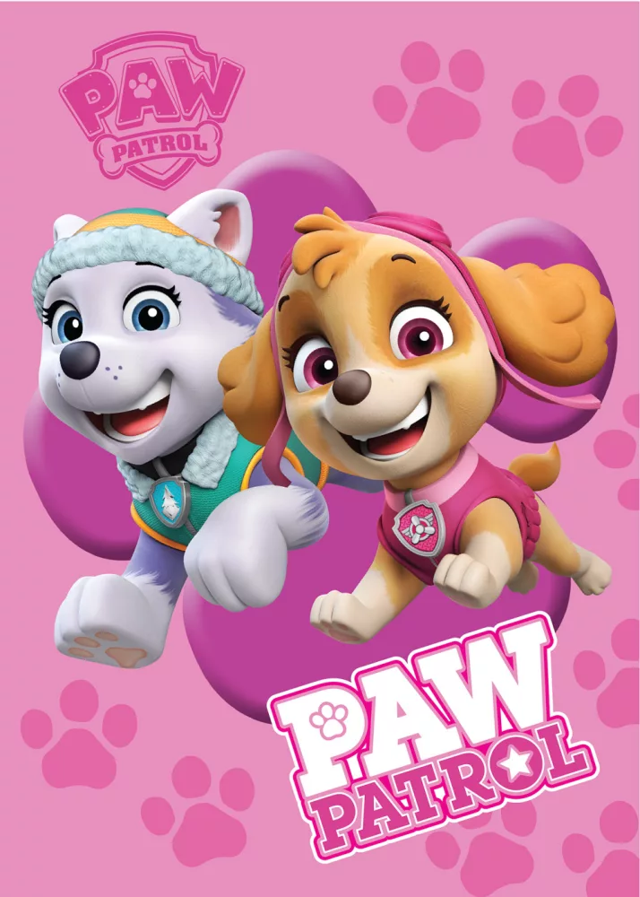 Plaid polaire LA PAT' PATROUILLE 100 x 140 cm couverture paw patrol stella