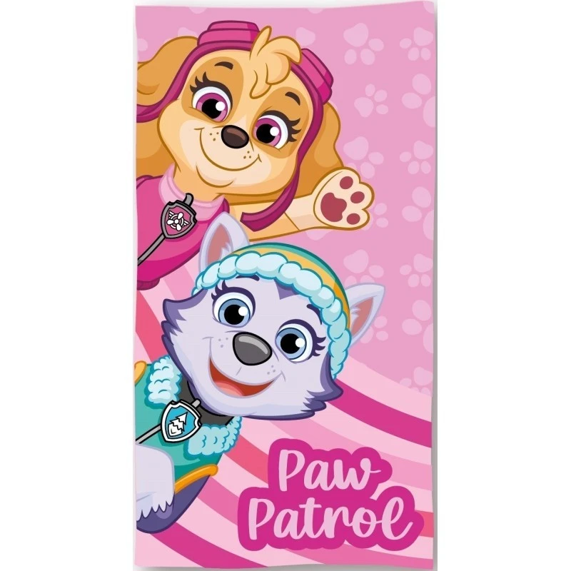 Serviette de plage ou Drap de bain PAT PATROUILLE - 70x140 cm 100% Coton Paw Patrol Stella Everest