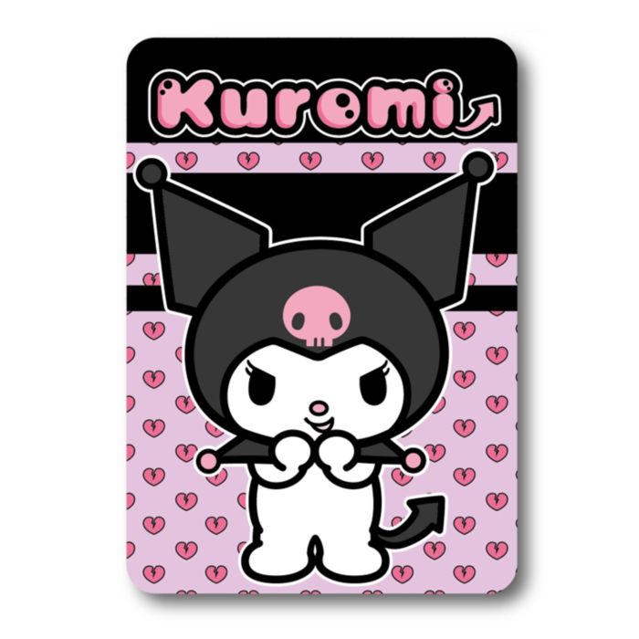 Couverture polaire Kuromi 100 x 140 cm plaid Hello Kitty