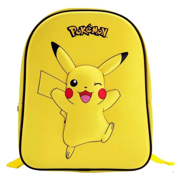 Pokémon - Sac à dos motif 3D Pikachu maternelle garçon fille y shiny 2 coloris