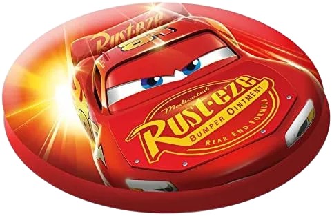 Coussin décoratif Velours Rouge Disney Cars - Doux et stylé, parfait pour la chambre d'un petit garçon passionné de voitures!