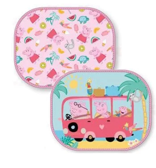 Pare-soleil fenêtre voiture pour enfant - lot de 2 - PEPPA PIG