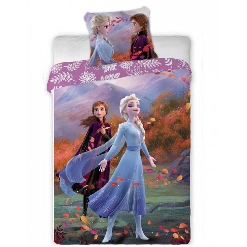 Parure lit Housse de couette réversible enfant LA REINE DES NEIGES 2 140x200cm - Lit 1 place - FROZEN DISNEY