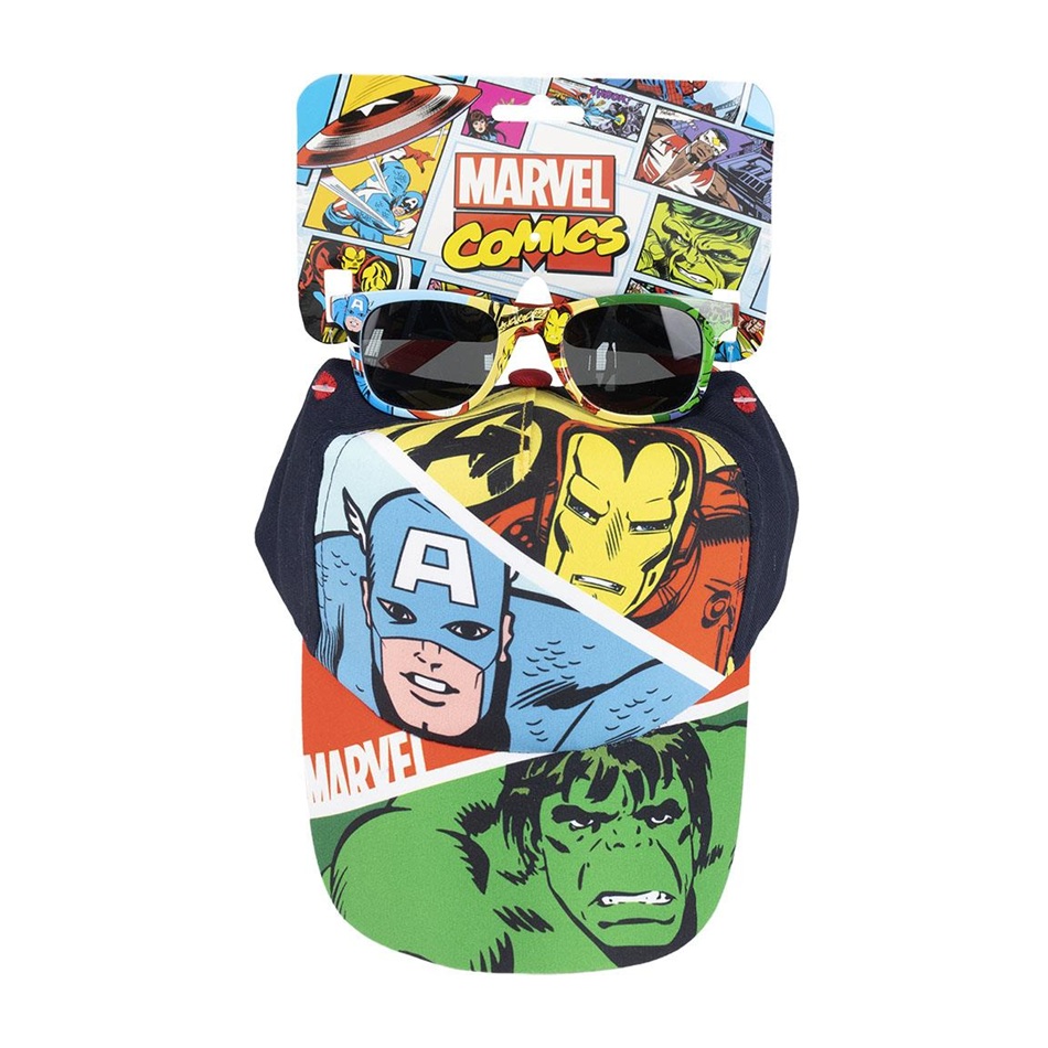 Ensemble lunettes de soleil et casquette marvel AVENGERS Titan Héro