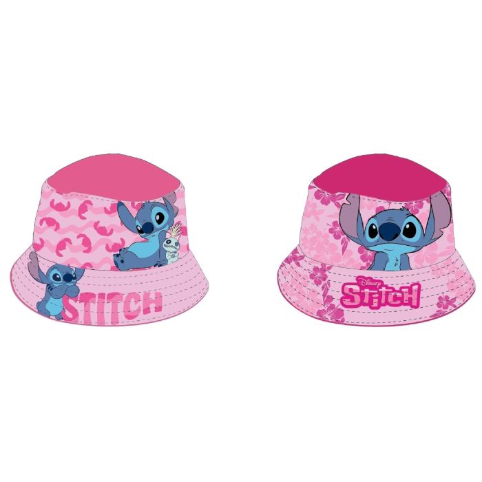 Bob enfant LILO ET STITCH - casquette disney rose