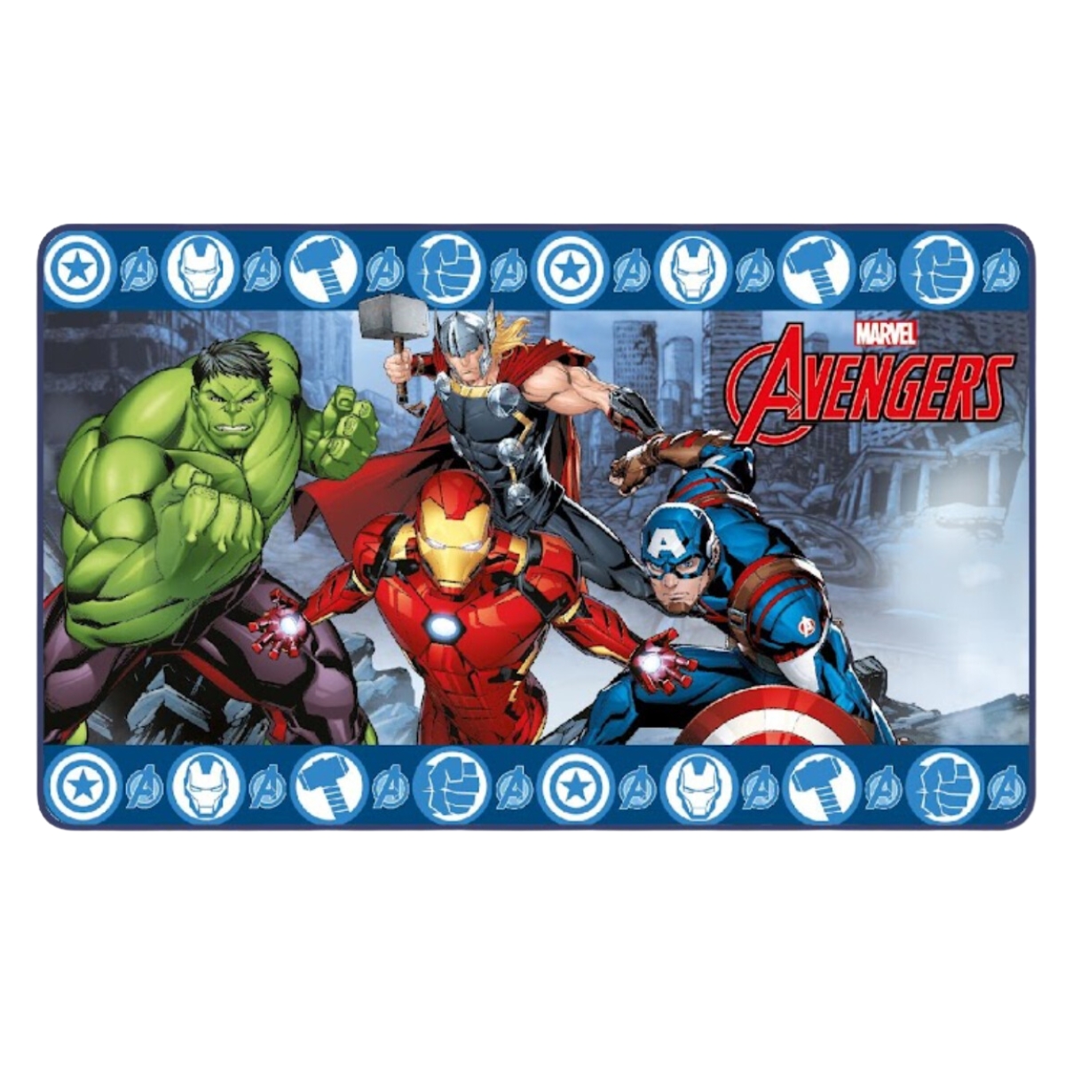Tapis en mousse AVENGERS 45 x 75 cm - décoration chambre et salle de bain Marvel