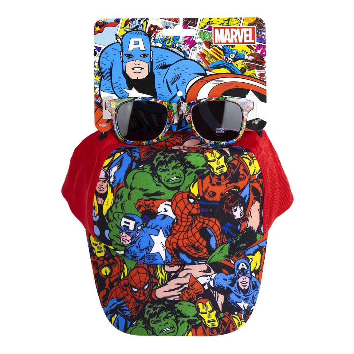 Ensemble lunettes de soleil et casquette AVENGERS enfant marvel