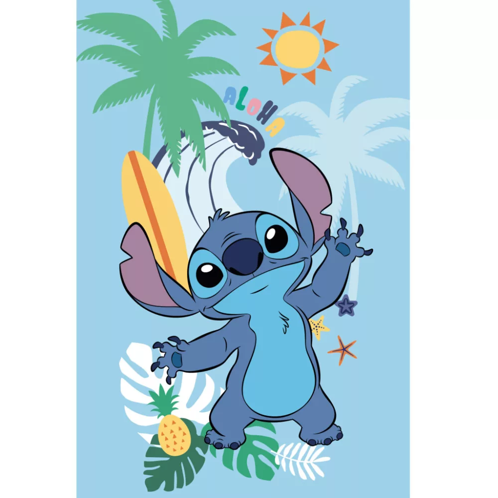 Plaid polaire LILO ET STITCH 100 x 150 cm couverture disney