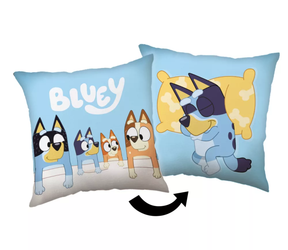 Taie d'oreiller BLUEY 40 x 40 cm chambre enfant