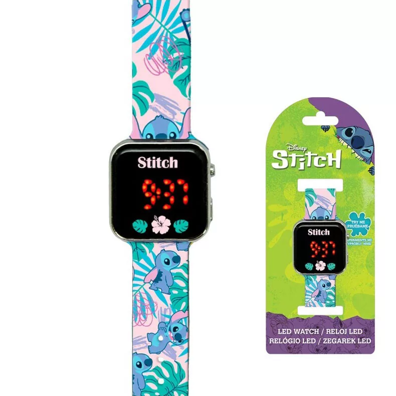 Montre LED numérique LILO ET STITCH pour enfants - design coloré et ludique disney