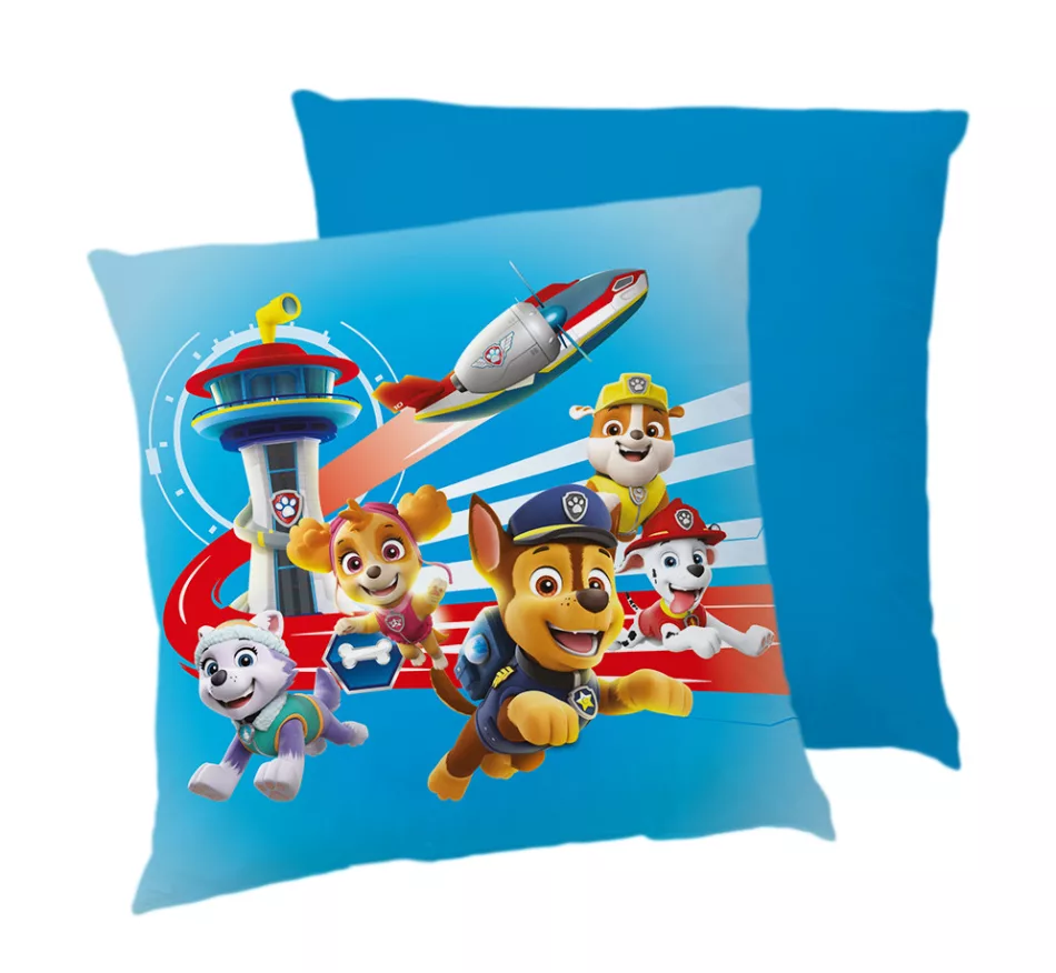 Coussin LA PAT' PATROUILLE 40x40 cm oreiller pour canapé chambre salon paw patrol garçon