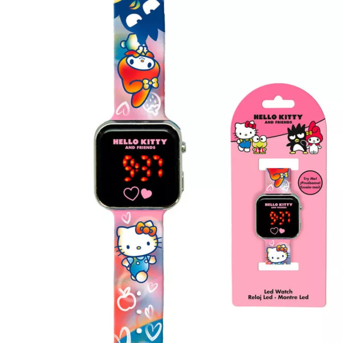 Montre LED numérique HELLO KITTY pour enfants - design coloré et ludique