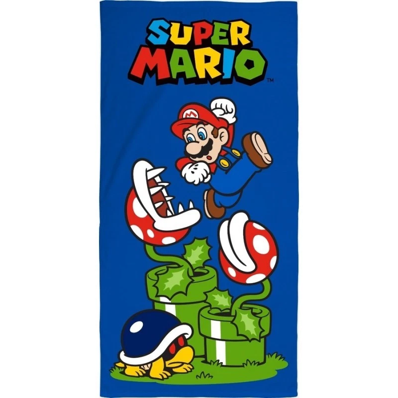 Serviette de plage ou Drap de bain SUPER MARIO - 70x140 cm (Séchage Rapide)
