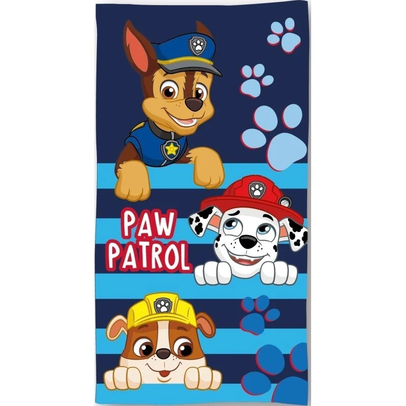 Serviette de plage ou Drap de bain PAT PATROUILLE - 70x140 cm 100% Coton Paw Patrol Chase