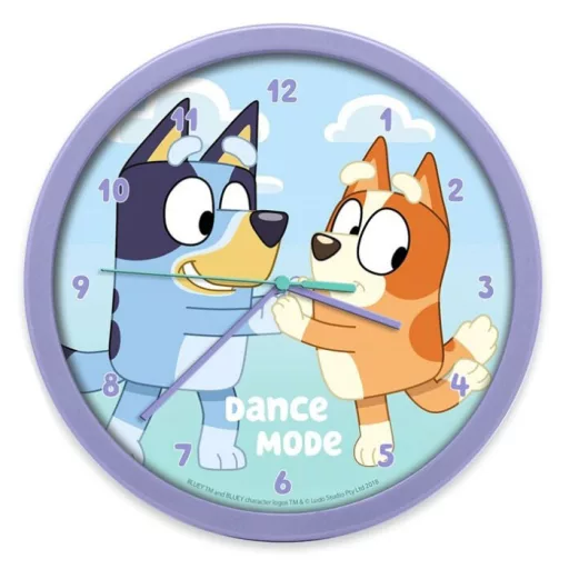 Horloge murale - BLUEY - 25cm - Décoration chambre enfant