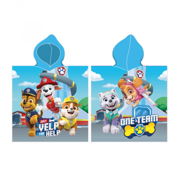 Poncho La Pat Patrouille - Taille enfant Paw bundle serviette de bain plage