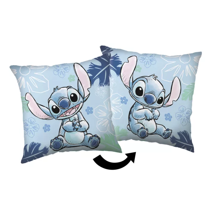 Coussin LILO ET STITCH 40 x 40 cm oreiller pour canapé chambre salon décoration - Disney - Blue