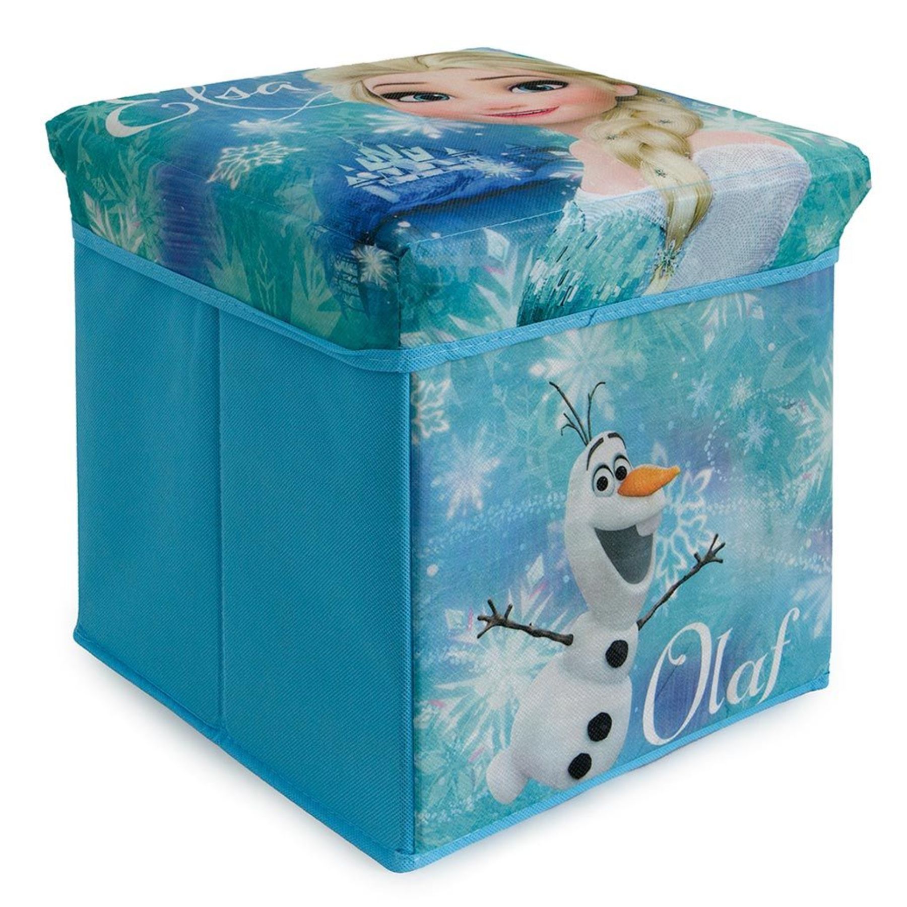 Coffre de rangement à jouets La Reine des Neiges chambre enfant - Pouf Elsa