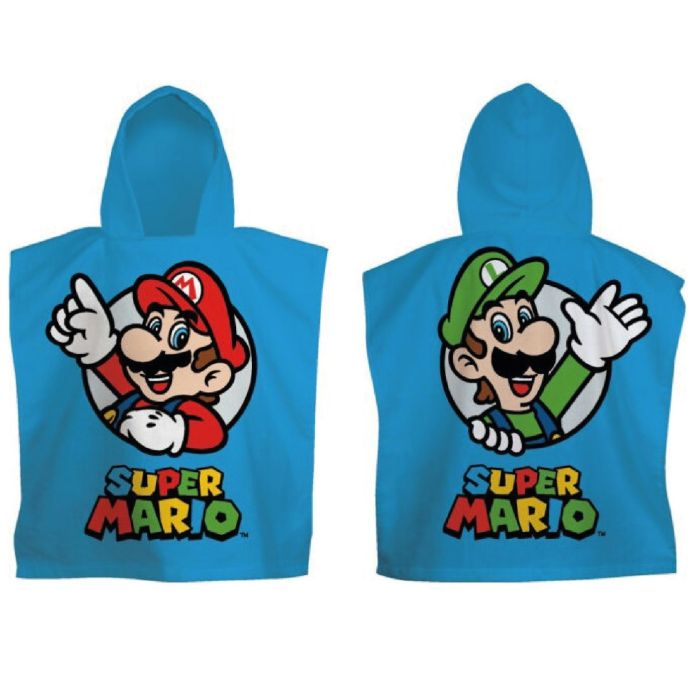 Poncho de bain SUPER MARIO cape Luigi serviette de plage enfant