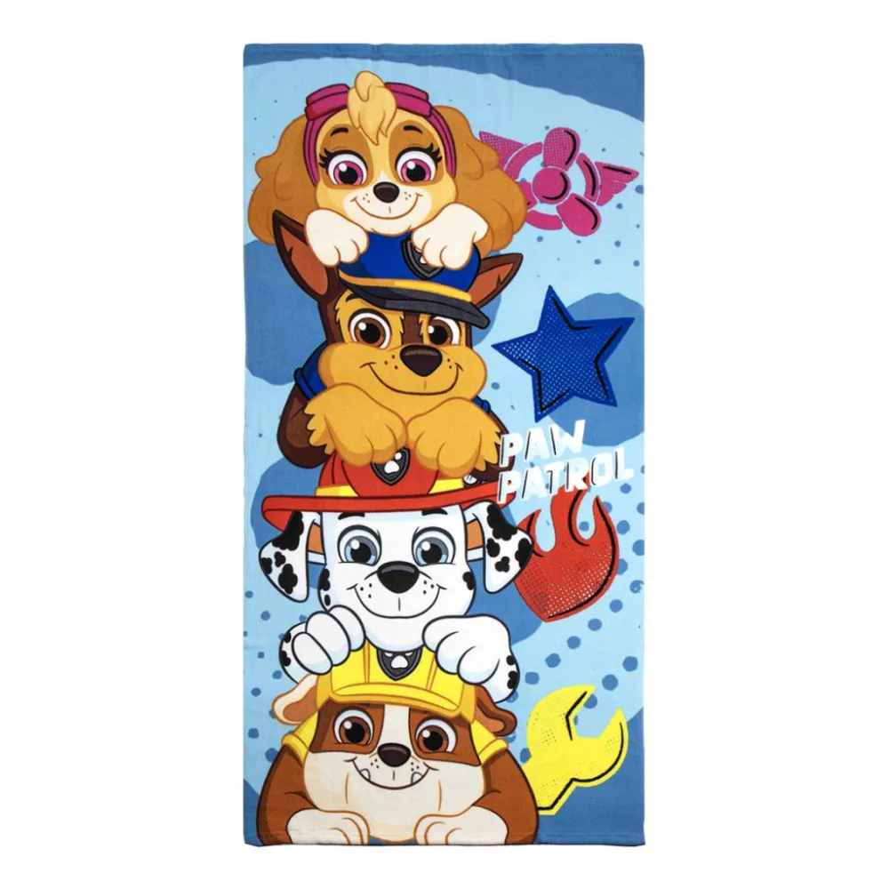Serviette de bain et de plage Paw Patrol 70x140 cm (Sèche rapidement)