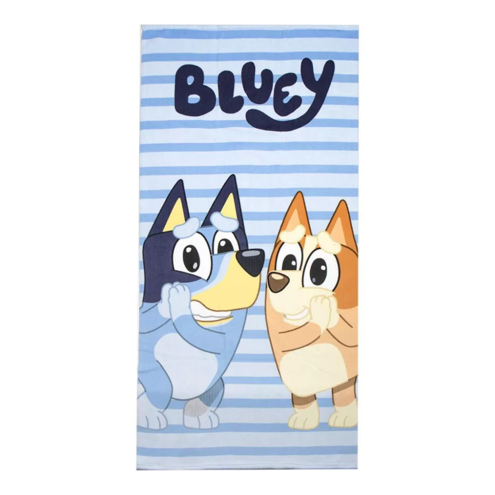Serviette de bain et de plage BLUEY 70x140 cm (Sèche Rapidement) animé