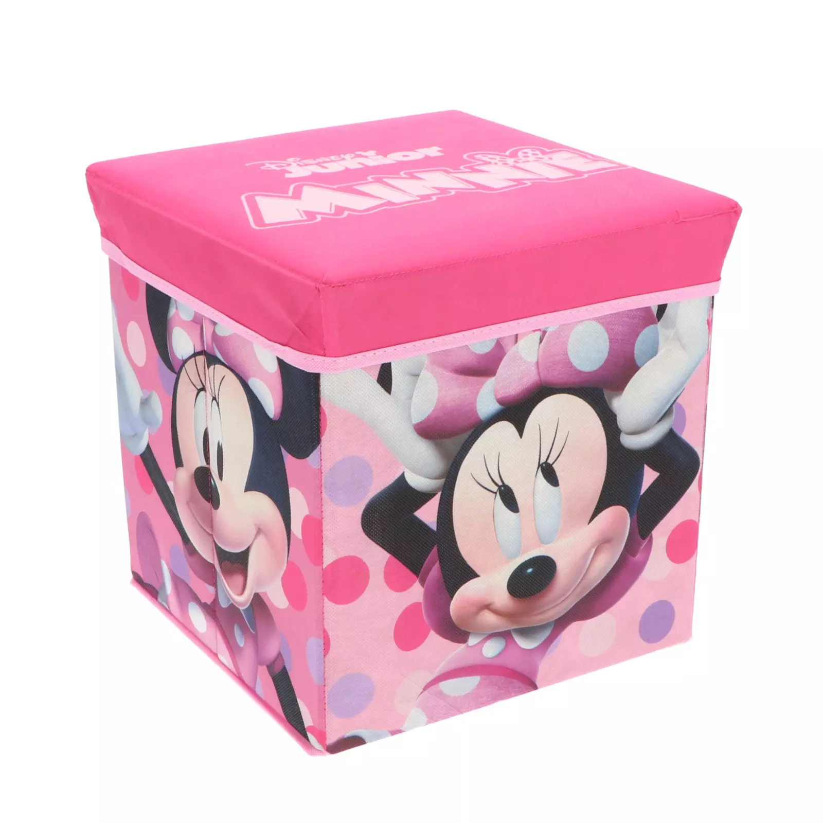 Coffre de rangement à jouets Minnie Mouse chambre enfant fille banc malle Mickey