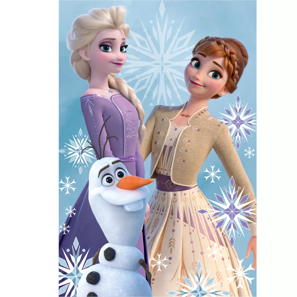 Plaid polaire LA REINE DES NEIGE 100 x 150 cm couverture disney frozen olaf