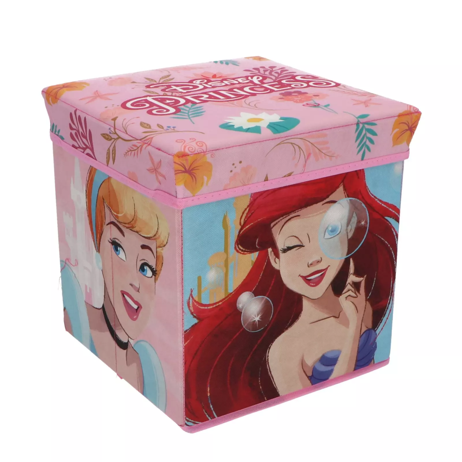 Coffre de rangement à jouets Princesses Disney chambre enfant banc malle Box Bac Ariel Cendrillon