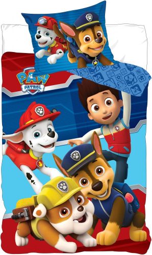 Parure lit Housse de couette réversible 100x135cm La Pat' Patrouille pour enfant Paw Patrol Pat Chase Jeu