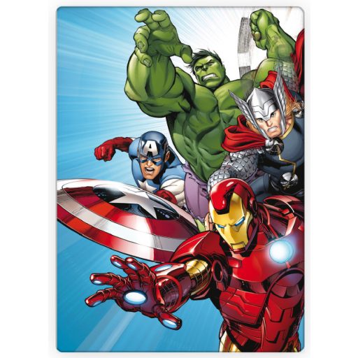Plaid Couverture polaire AVENGERS 100x140 cm - La douceur ultime pour des nuits chaleureuses et confortables! Fabriquée en polyester 100%, elle vous enveloppera de chaleur.