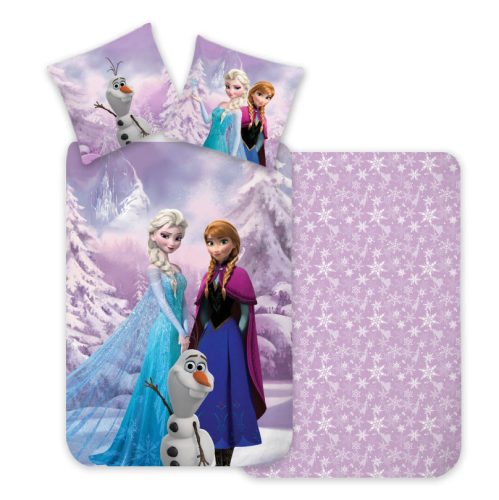 Parure lit Housse de couette 100x135cm La Reine des neiges pour fille Snowy