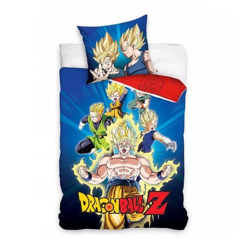Parure lit Housse de couette DRAGON BALL Z 140x200cm réversible 100% coton buu son goku dbz
