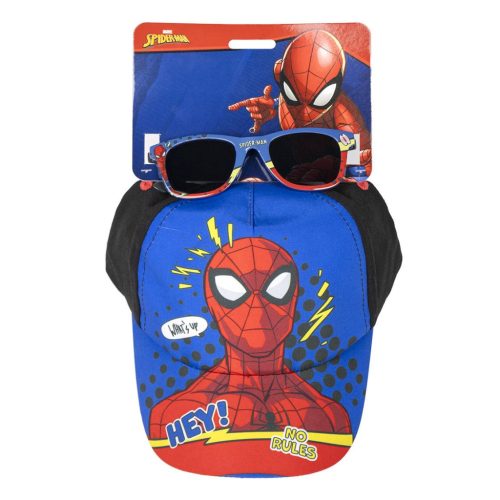 Ensemble lunettes de soleil et casquette Spiderman "Aventure Sans Limites" pour enfant