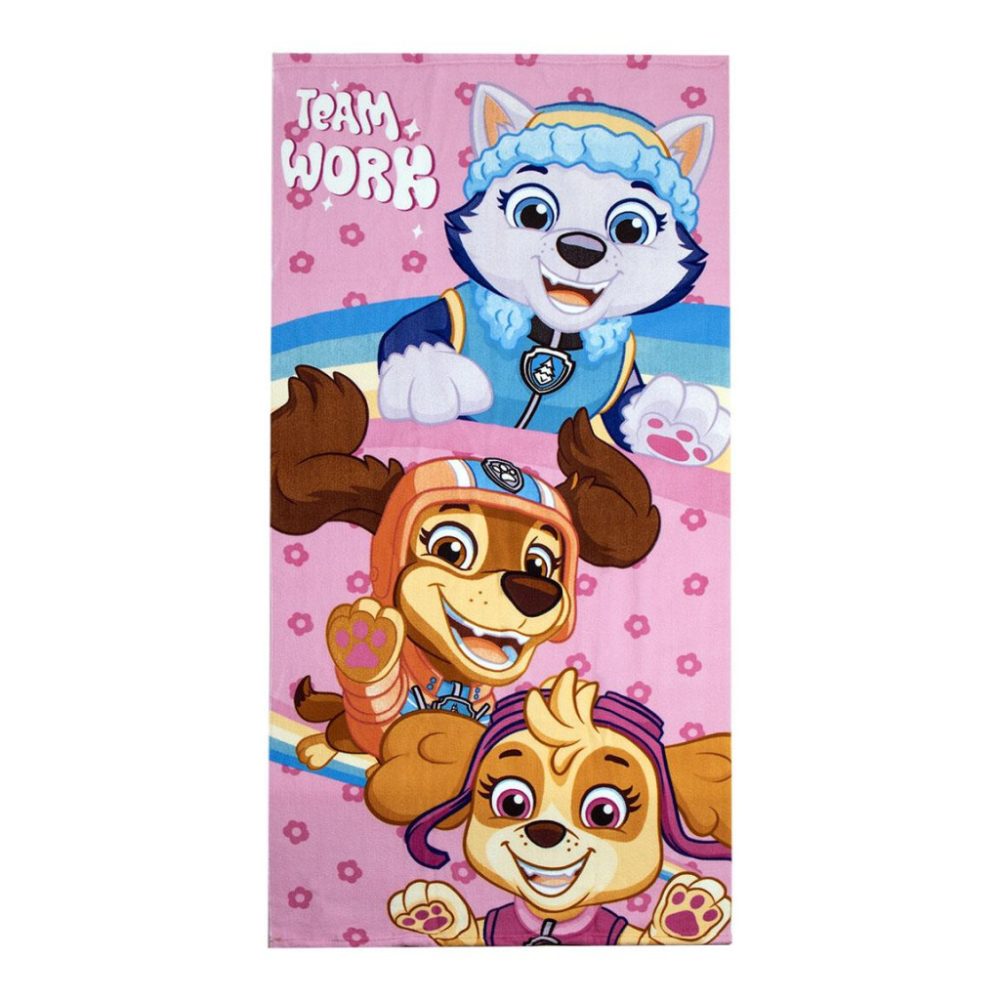 Serviette de bain et de plage Paw Patrol 70x140 cm (Sèche Rapide)
