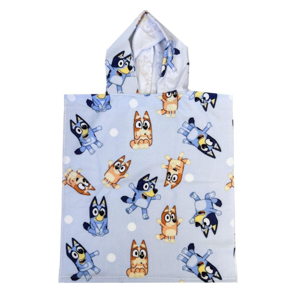 Poncho de Plage Bluey - cape de bain – Serviette séchage rapide 55x115 cm
