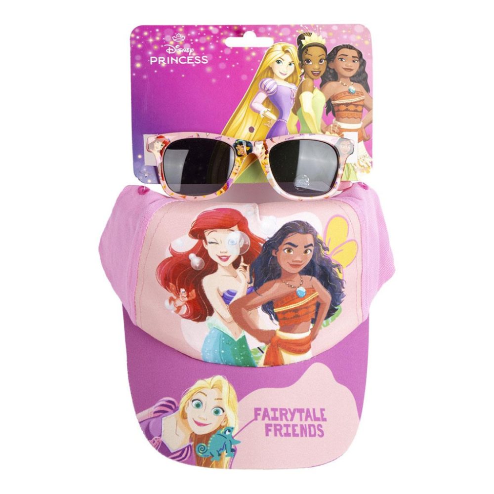 Ensemble lunettes de soleil et casquette PRINCESSES DISNEY ariel raiponce vaiana