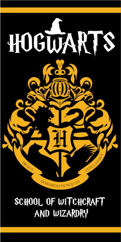 Serviette de bain et de plage HARRY POTTER 70x140 cm (Sèche Rapidement) Hogwarts