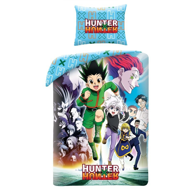 Parure lit Housse de couette réversible HUNTER X HUNTER 140x200cm xhnter age hxh
