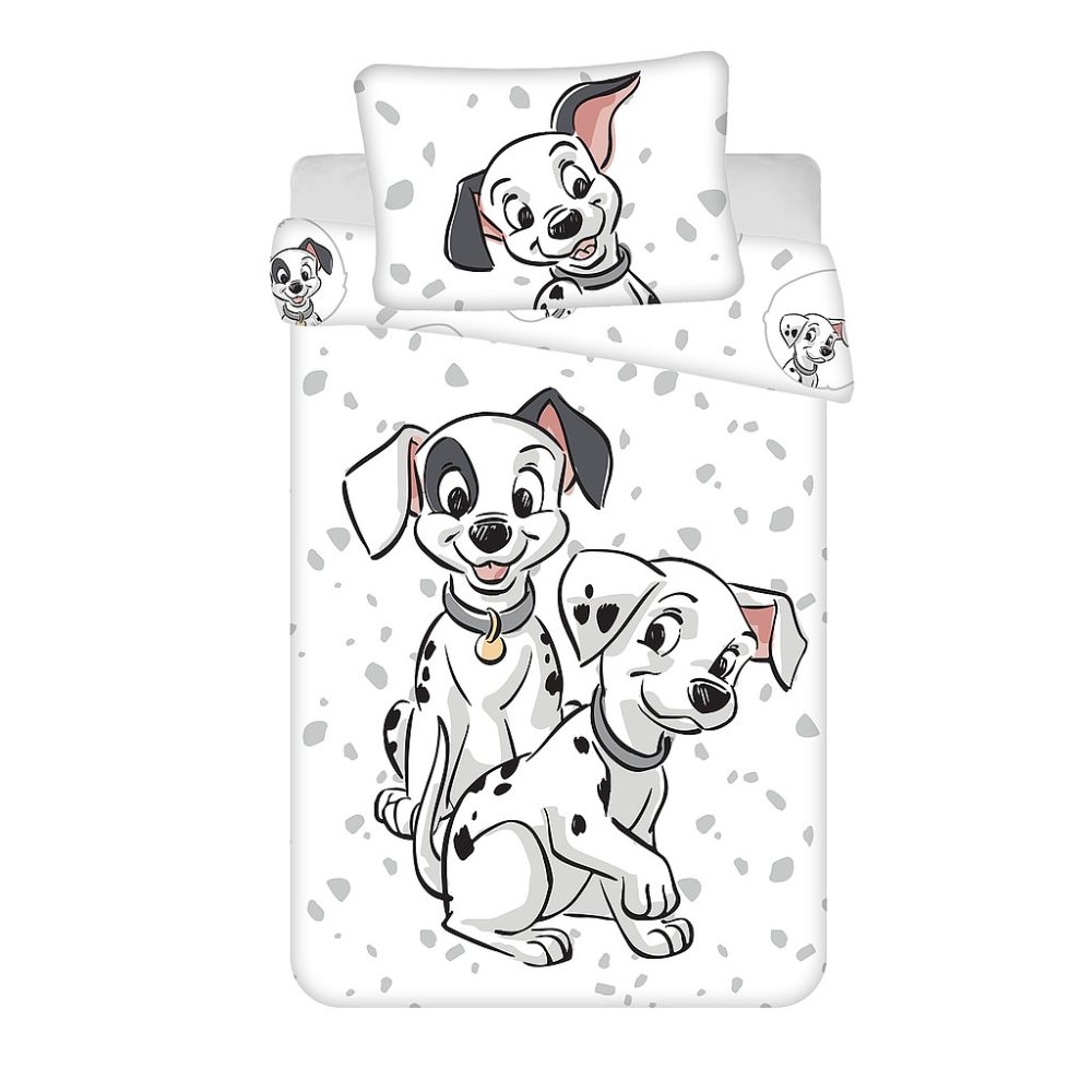 Parure lit Housse de couette réversible LES 101 DALMATIENS - 100x135cm - 100% coton - chambre enfant disney dalmatien 2