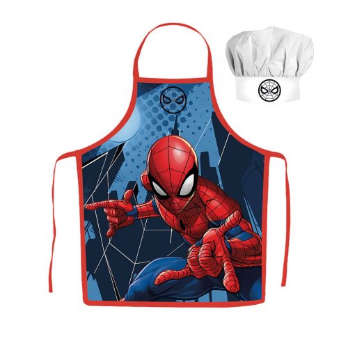 Spiderman - Ensemble Toque et Tablier pour Enfants Garçon 2 pièces Spider-man