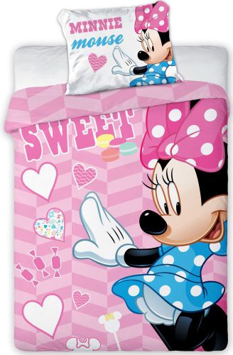 Parure lit Housse de couette Disney Minnie Mouse pour enfants fille 100x135cm réversible Mickey